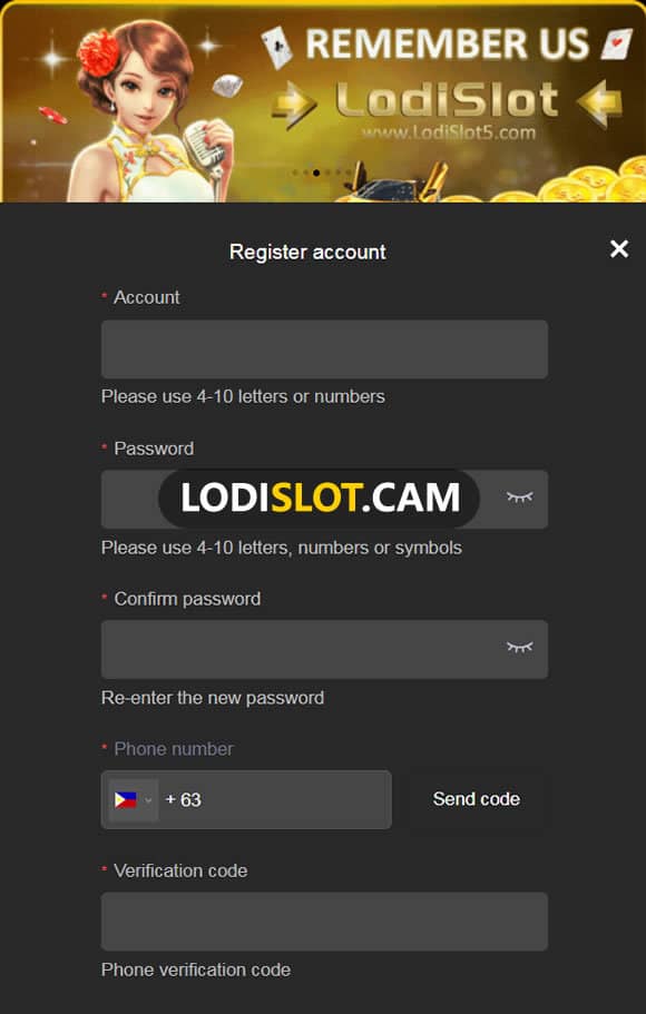 How to withdraw and deposit money at Lodislot