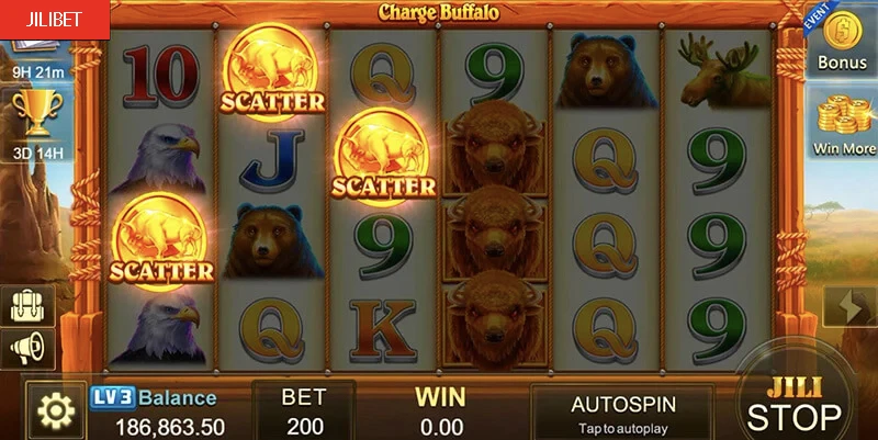 Lodislot Charge Buffalo Slot Machine Free Spins Bonus